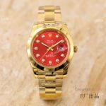 Knockoff Rolex Datejust 40 mm Red Dial Watch  Movement